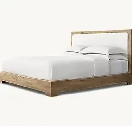 Lit Biscarrosse en chêne king size — lits