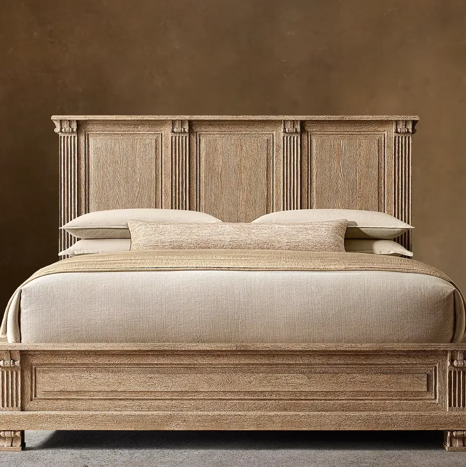 Lit Bonnieux en chêne, collection lits ELWOOD HOME