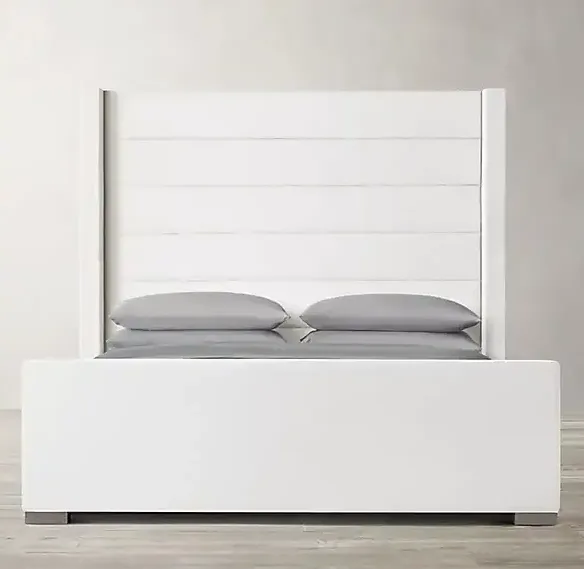 Lit Briançon en chêne king size, collection lits ELWOOD HOME