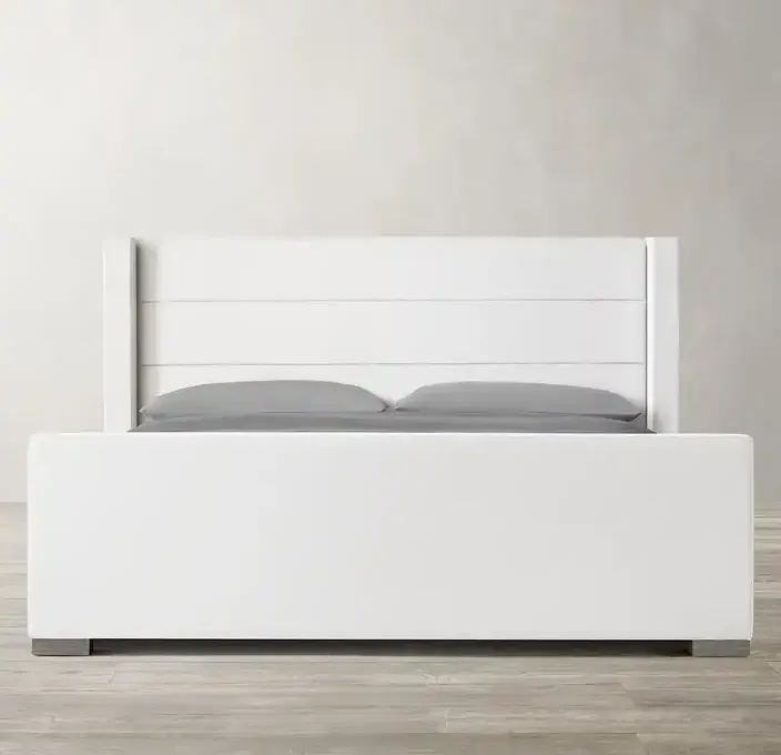 Lit Briançon en chêne king size, vue 2 sur 6