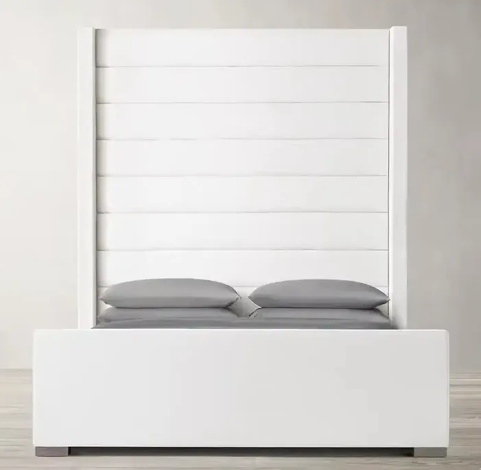 Lit Briançon en chêne king size, vue 5 sur 6