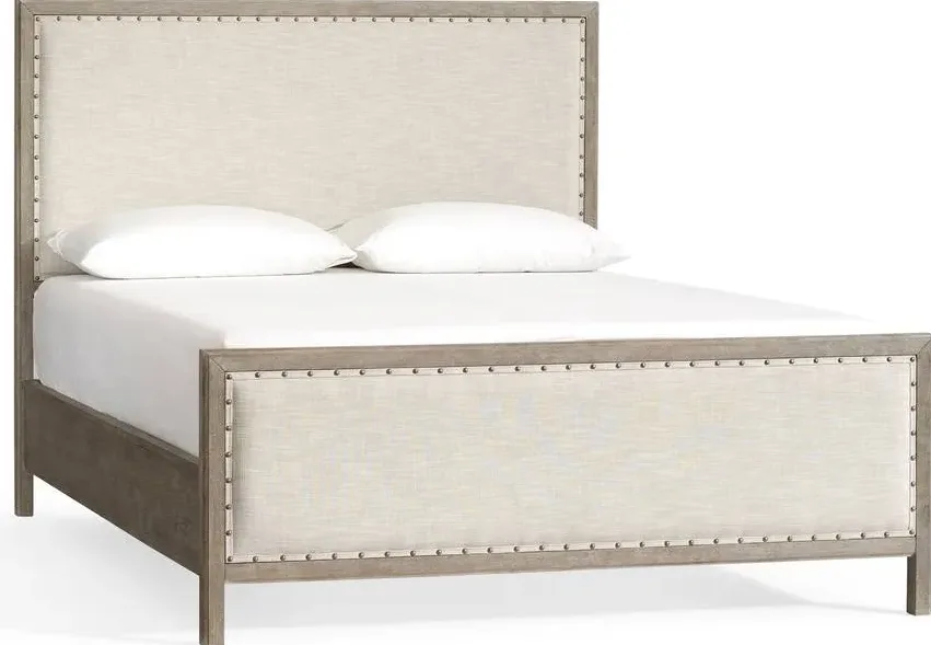 Lit Briançon en tissu beige, vue 4 sur 4
