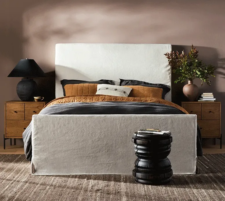 Lit Carlux en chêne, collection lits ELWOOD HOME