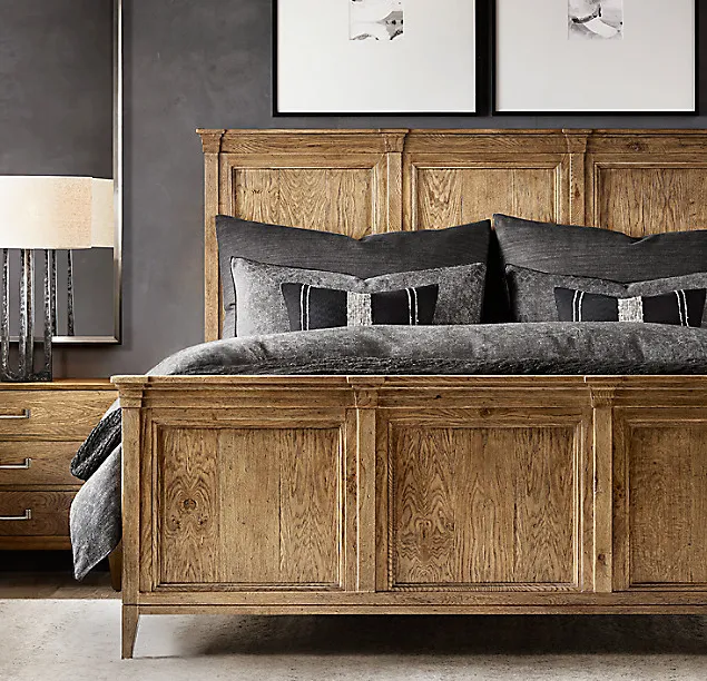 Lit Carlux en chêne king size, vue 4 sur 4
