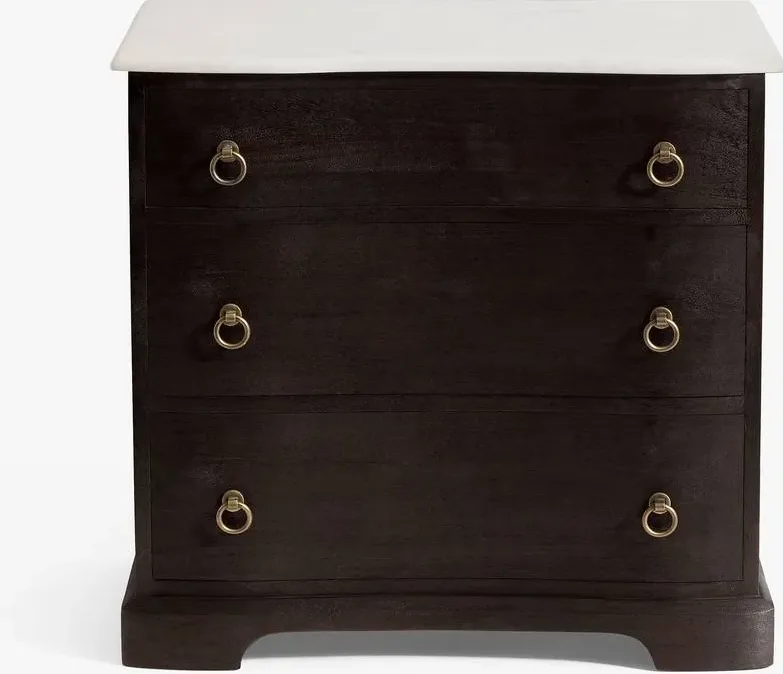 Lit Cassis en marbre noir, collection lits ELWOOD HOME