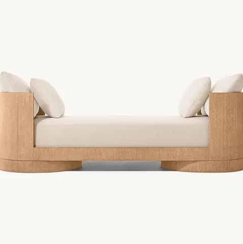 Lit Cauterets en bois massif king size — lits