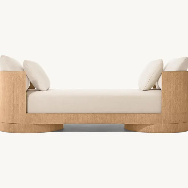 Lit Cauterets en bois massif king size — lits