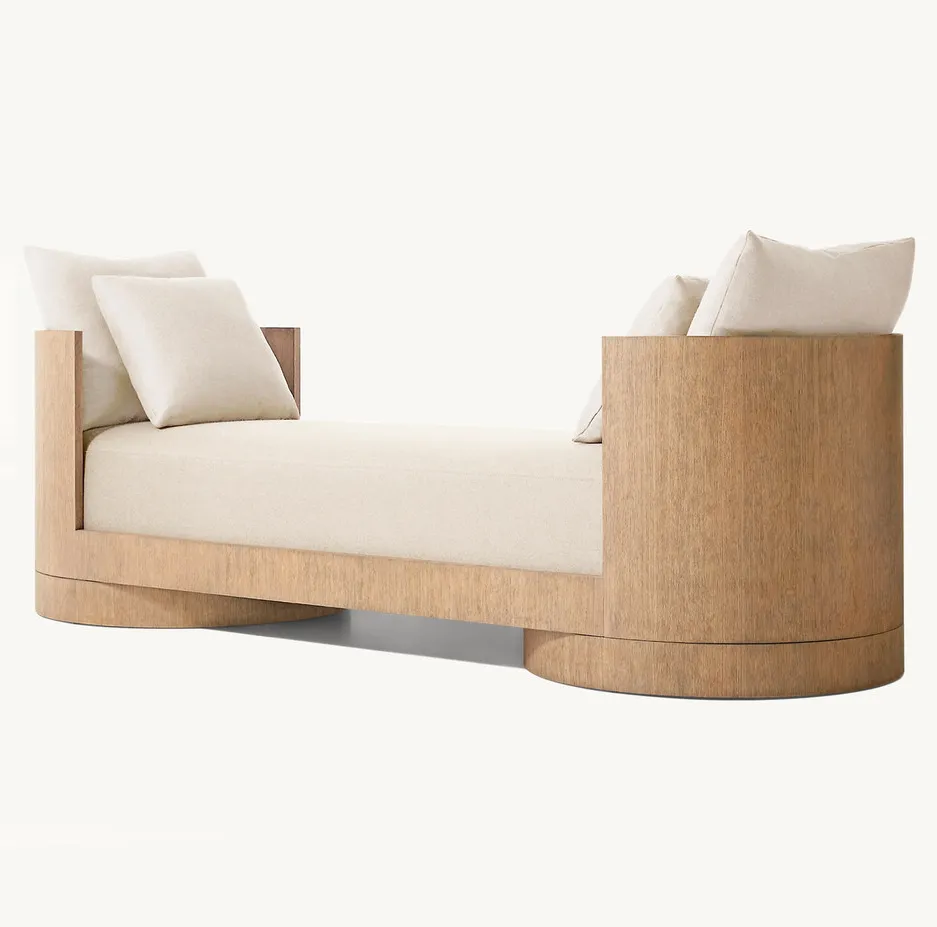 Lit Cauterets en bois massif king size, vue 2 sur 6