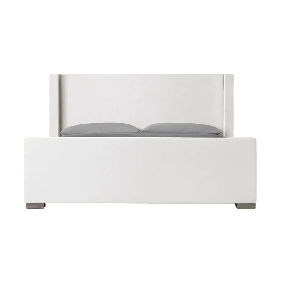 Lit Chevreuse en tissu blanc, vue 4 sur 4
