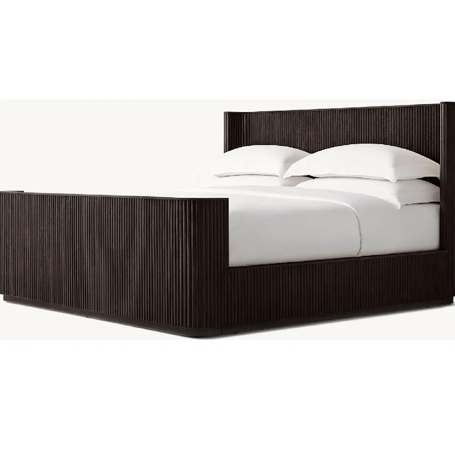 Lit Clairvaux en chêne noir king size, vue 2 sur 6