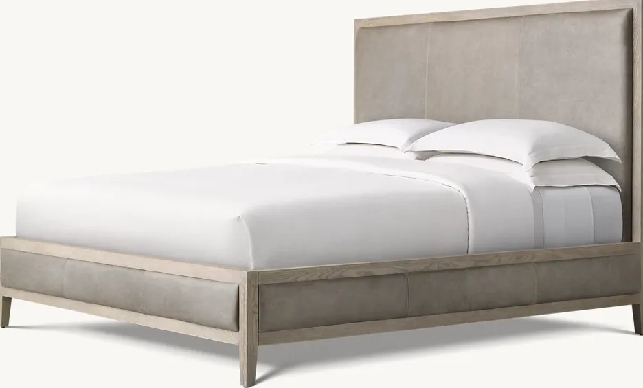 Lit Clisson en cuir king size, vue 2 sur 5