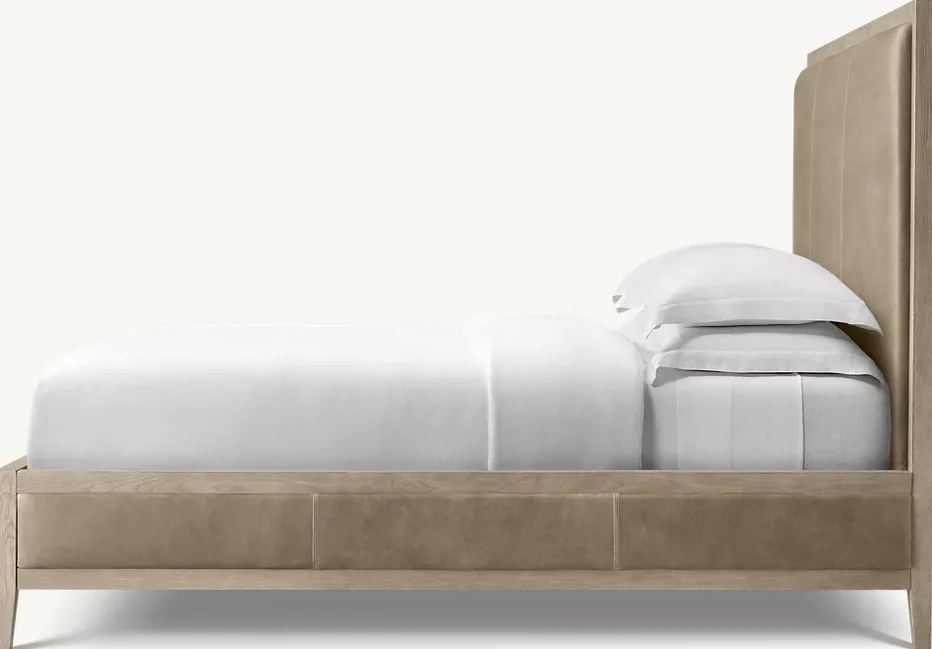 Lit Clisson en cuir king size, vue 3 sur 5
