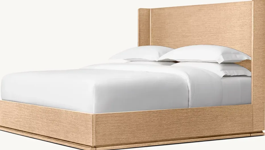 Lit Cluny en chêne king size, vue 2 sur 4