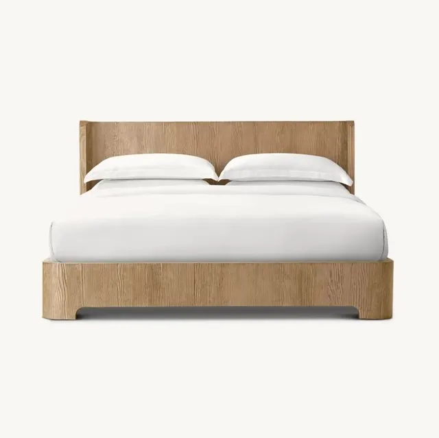 Lit Crest en chêne king size — lits