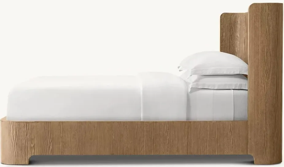 Lit Crest en chêne king size, vue 2 sur 5