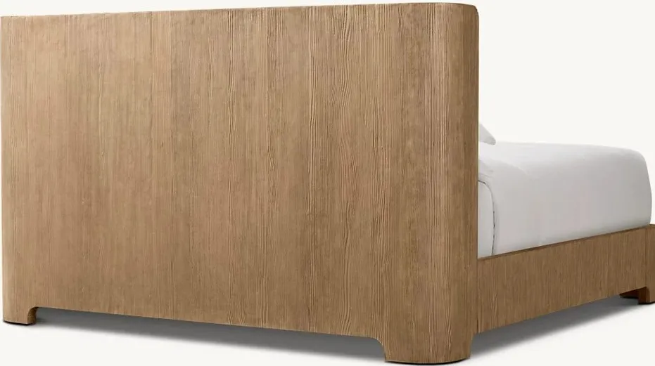 Lit Crest en chêne king size, vue 4 sur 5