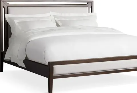 Lit Die en tissu et bois massif king size — lits