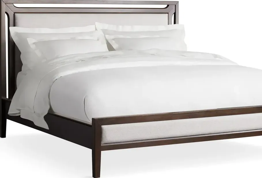 Lit Die en tissu et bois massif king size, collection lits ELWOOD HOME