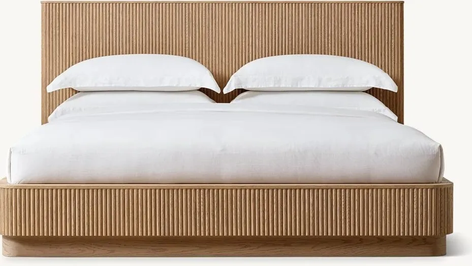 Lit Dieulefit en bois massif king size, vue 2 sur 5