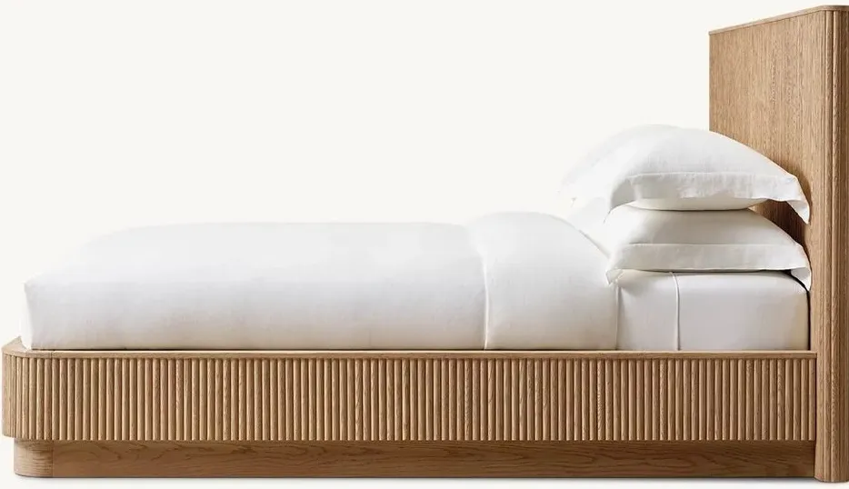 Lit Dieulefit en bois massif king size, vue 3 sur 5