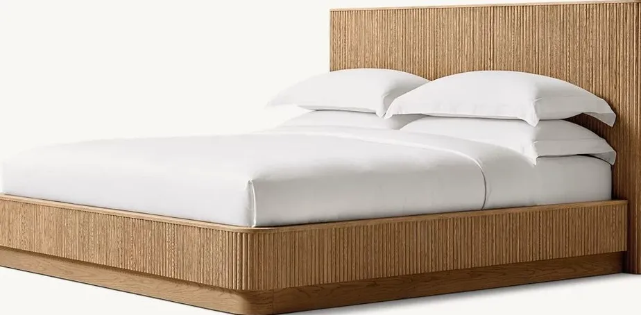 Lit Dieulefit en bois massif king size, vue 4 sur 5