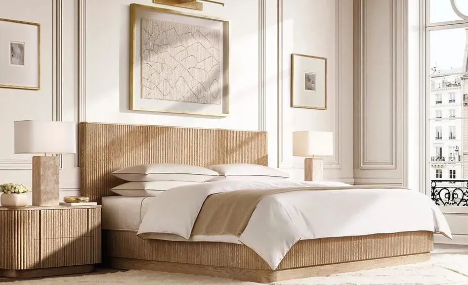 Lit Dieulefit en bois massif king size, vue 5 sur 5