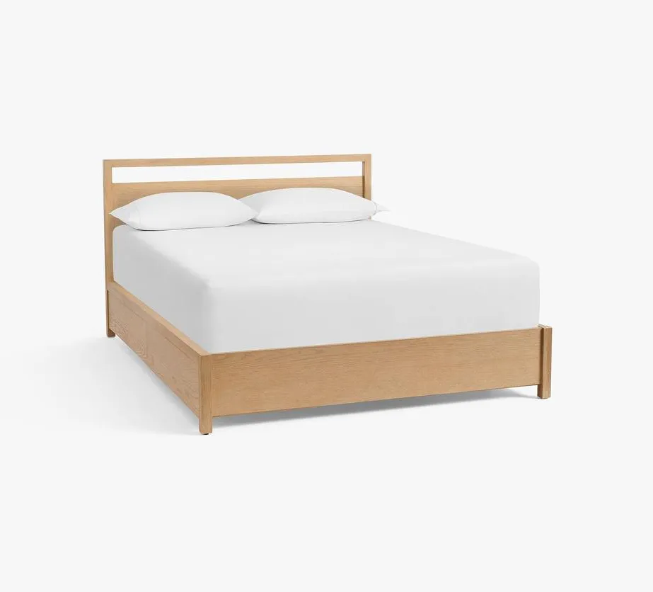 Lit Dieulefit en placage de chêne blanc, vue 3 sur 4