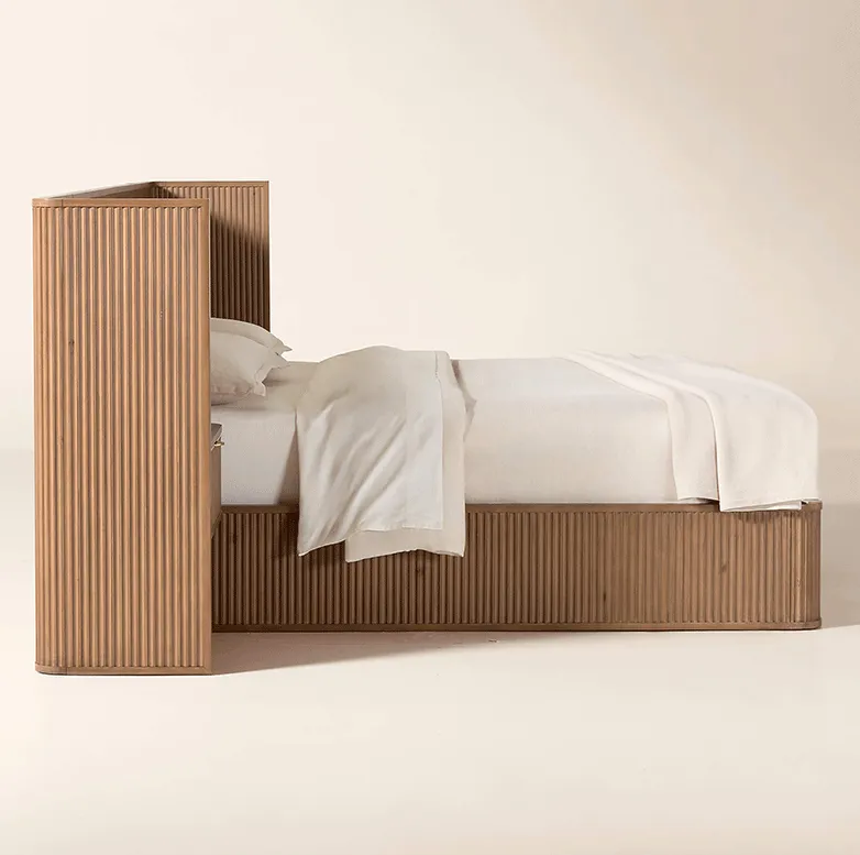 Lit Domme en chêne king size, vue 5 sur 6