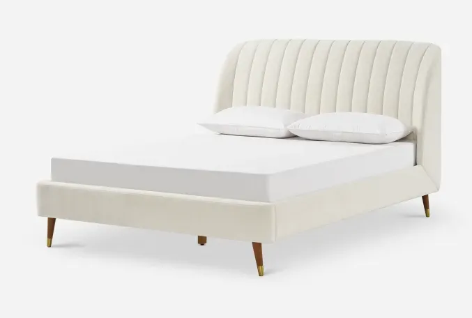 Lit Embrun en tissu et chêne king size, vue 6 sur 6