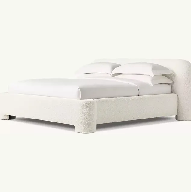 Lit Évian en tissu king size — lits