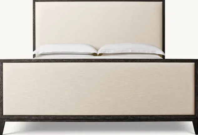 Lit Eymet en chêne blanc queen size — lits