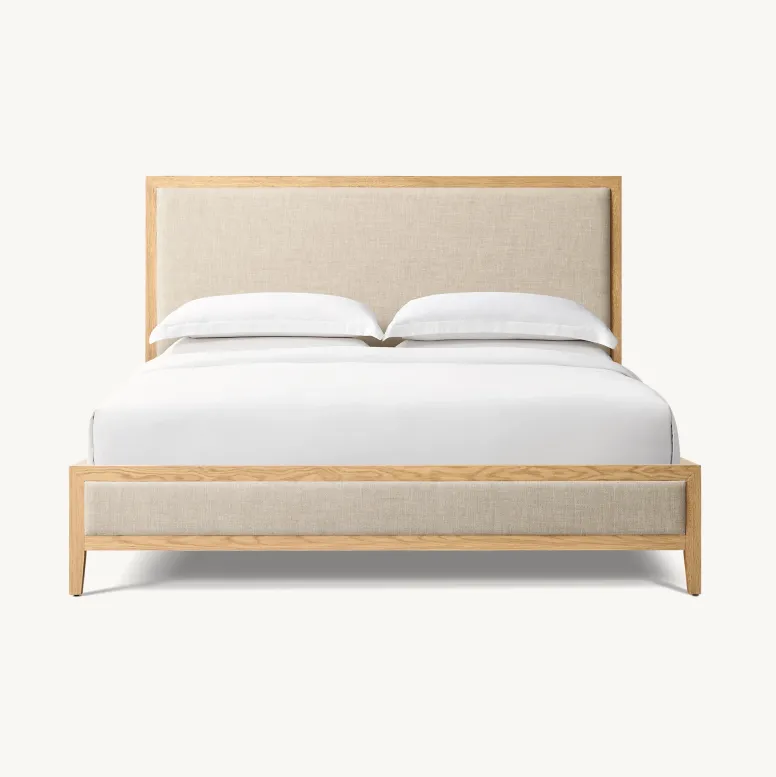 Lit Florac en tissu king size, collection lits ELWOOD HOME