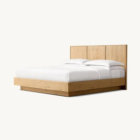 Lit Forcalquier en chêne king size — lits