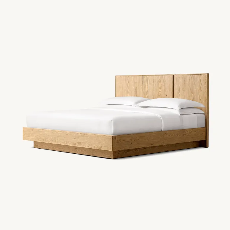 Lit Forcalquier en chêne king size, collection lits ELWOOD HOME