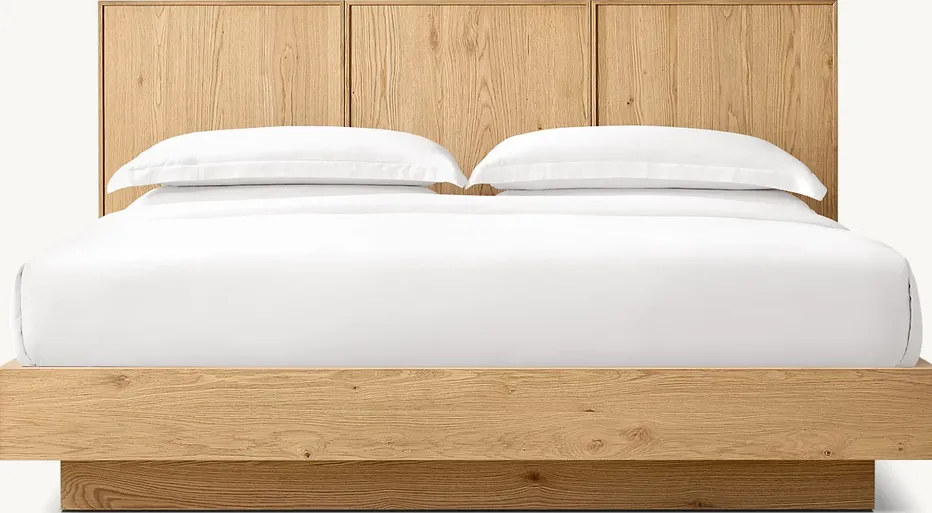 Lit Forcalquier en chêne king size, vue 2 sur 5
