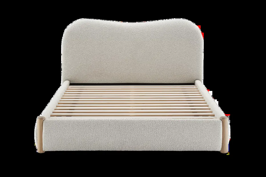 Lit Forcalquier en tissu queen size, vue 5 sur 5
