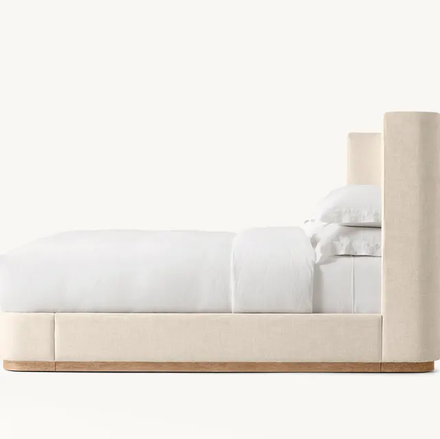 Lit Gerberoy en bois massif king size — lits