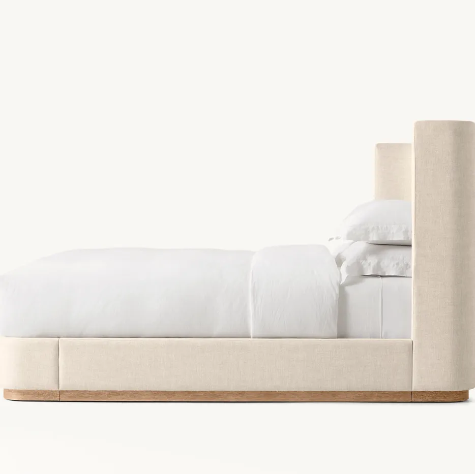 Lit Gerberoy en bois massif king size, collection lits ELWOOD HOME