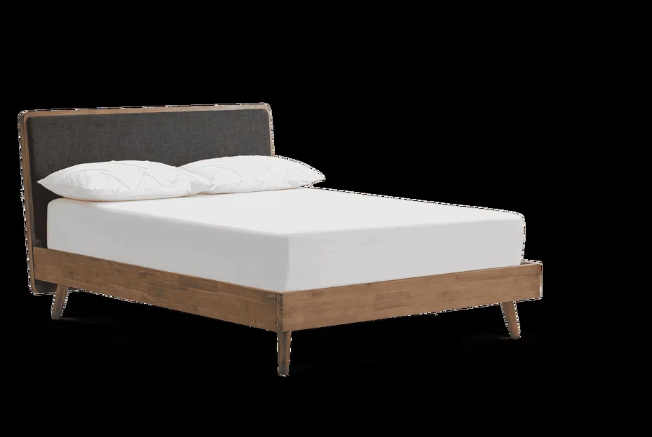 Lit Giverny en bois massif king size, vue 4 sur 6
