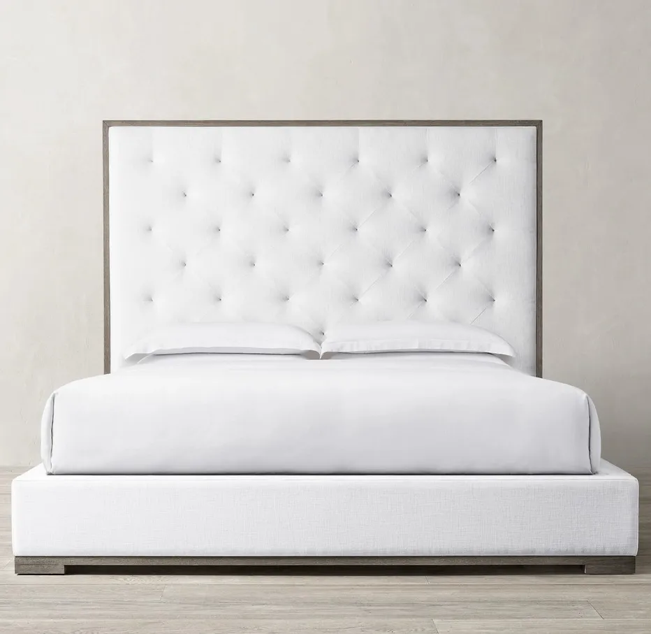 Lit Gordes en bois massif king size, collection lits ELWOOD HOME