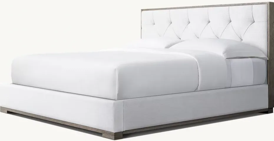 Lit Gordes en bois massif king size, vue 4 sur 4