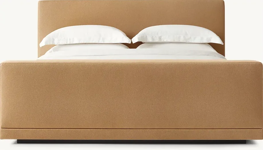 Lit Hendaye en chêne king size, collection lits ELWOOD HOME