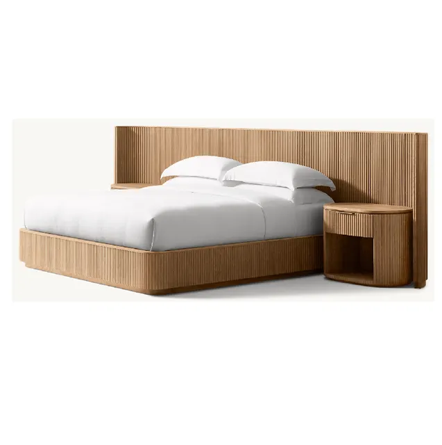 Lit Hossegor en chêne king size — lits