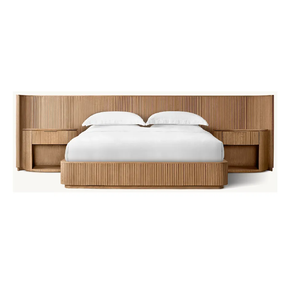Lit Hossegor en chêne king size, vue 3 sur 3