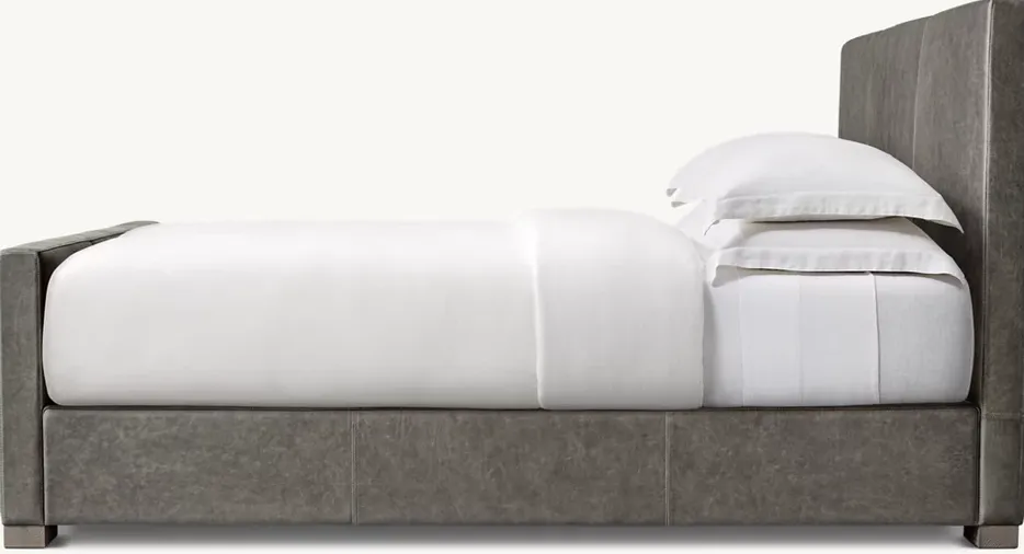 Lit Issigeac en cuir king size, vue 3 sur 5