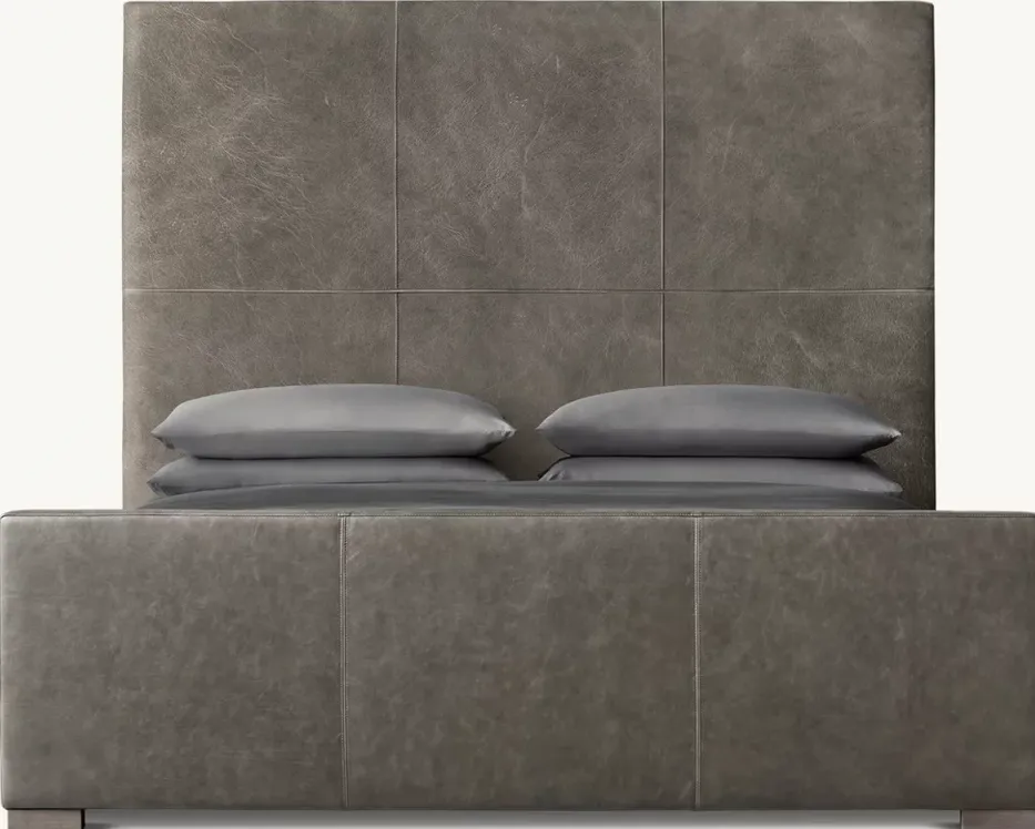 Lit Issigeac en cuir king size, vue 4 sur 5