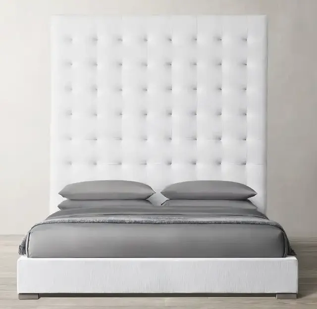 Lit Josselin en bois massif king size — lits