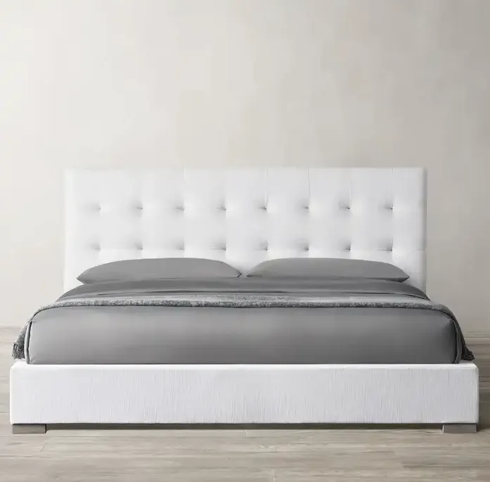 Lit Josselin en bois massif king size, vue 2 sur 4