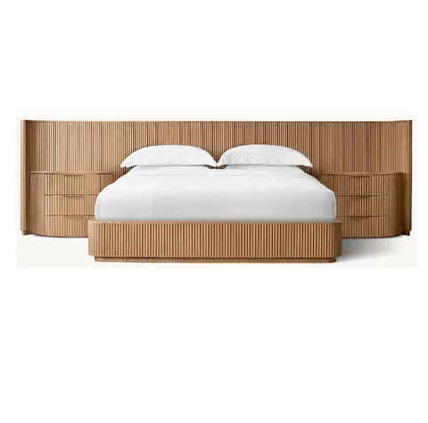 Lit Labeaume en chêne king size — lits