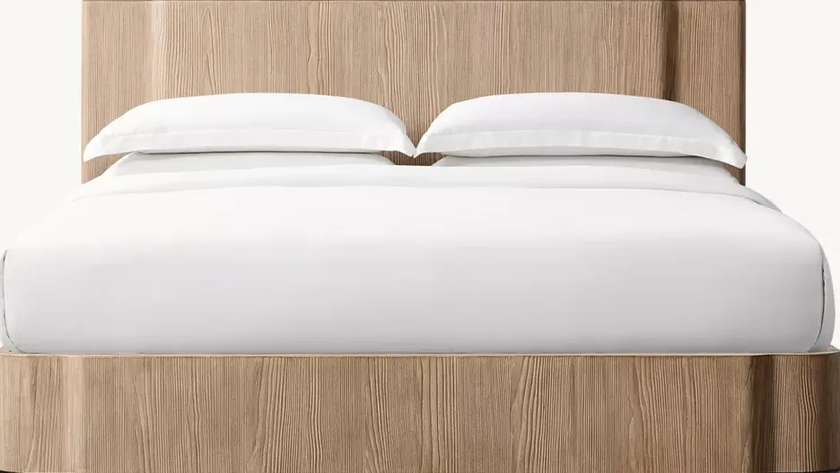 Lit Lacoste en bois massif king size, vue 2 sur 4